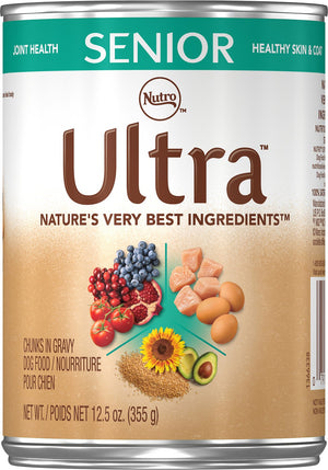 Nutro Ultra Senior Chunks in Gravy Canned Dog Food