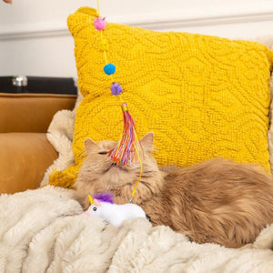 ZippyPaws Jouet pour chat ZippyClaws ZippyStick Licorne