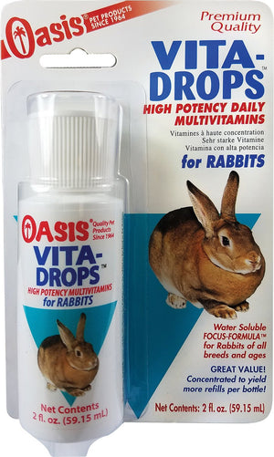 Oasis Vita-Drops Daily Multivitamin Rabbit Supplement, 2-oz bottle