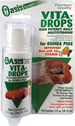 Oasis Vita-Drops Daily Multivitamin Guinea Pig Supplement, 2-oz bottle