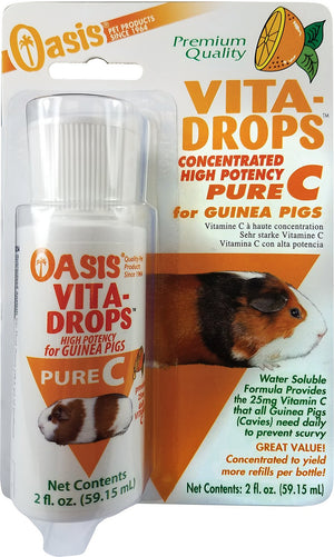 Oasis Vita-Drops Pure C Guinea Pig Supplement, 2-oz bottle