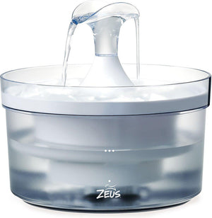 Zeus Fresh & Clear Waterfall Spout Dog Drinking Fountain