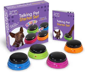 Hunger for Words Talking Pet Starter Set Dog Toy, 4-pk