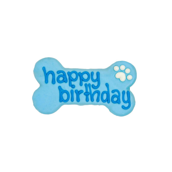 Bosco & Roxy's Happy Birthday Bone Friandises pour chiens, Bleu