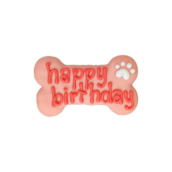Bosco & Roxy's Bark Day Happy Birthday Friandises pour chiens, rose