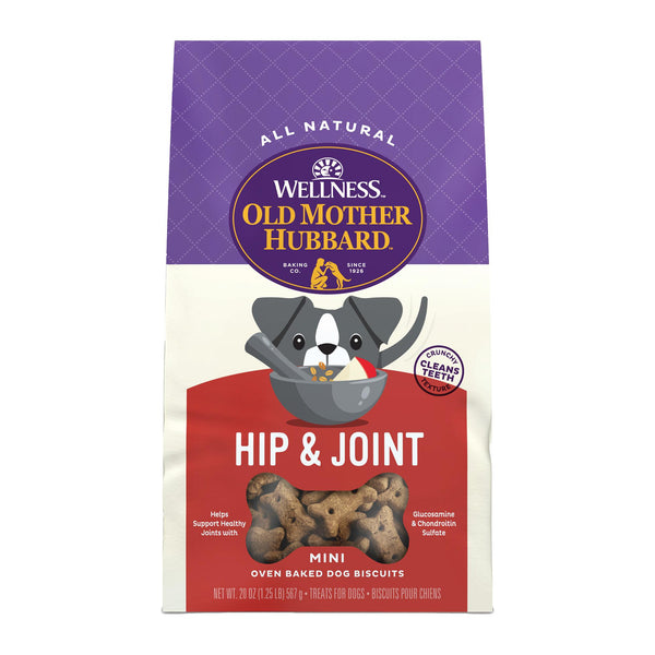 Old Mother Hubbard Mother's Solutions Hip & Joint Dog Treats, Mini, 20-oz