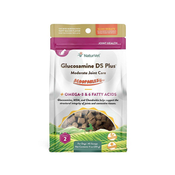 NaturVet Scoopables Glucosamine DS Plus Moderate Joint Care Dog Supplement