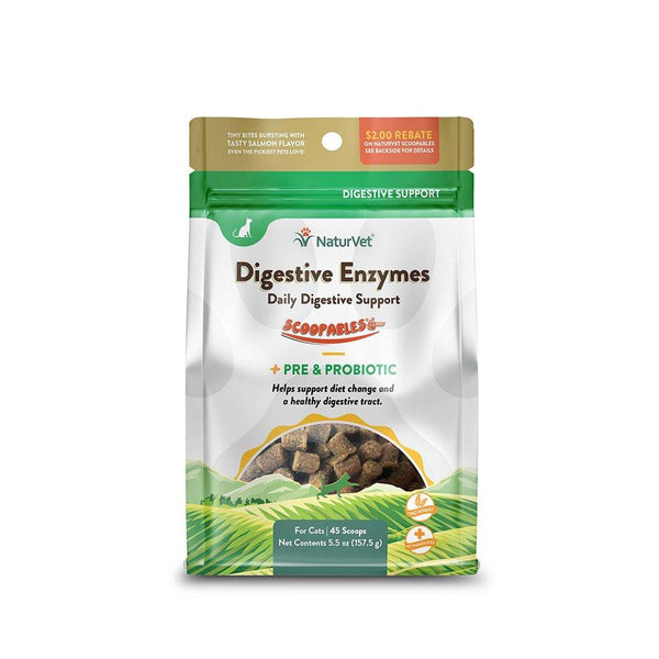 NaturVet Scoopables Digestive Enzymes Daily Digestive Support Cat Supplement