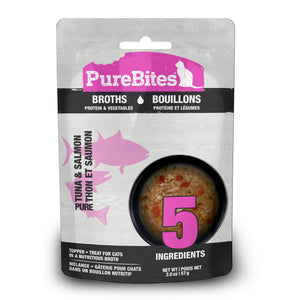 PureBites Wild Tuna, Salmon & Vegetables Broth for Cats