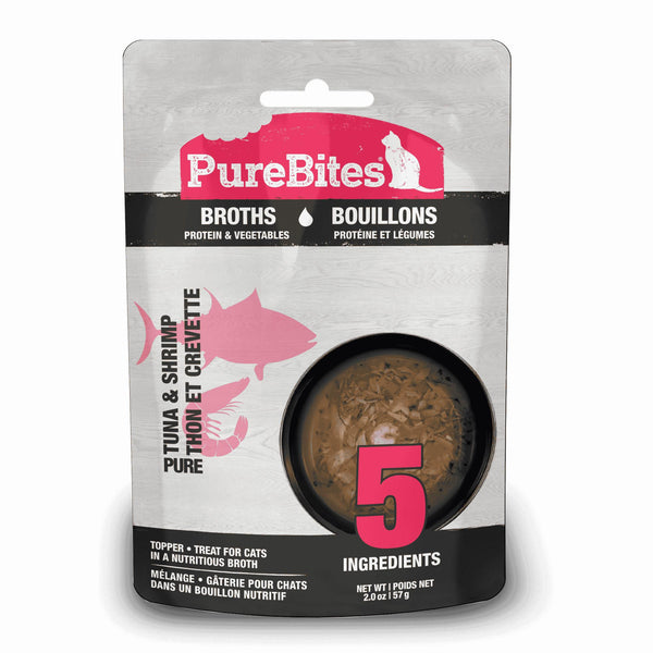 PureBites Tuna, Shrimp & Vegetables Broth for Cats