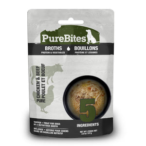 PureBites Chicken & Beef Broths for Dogs