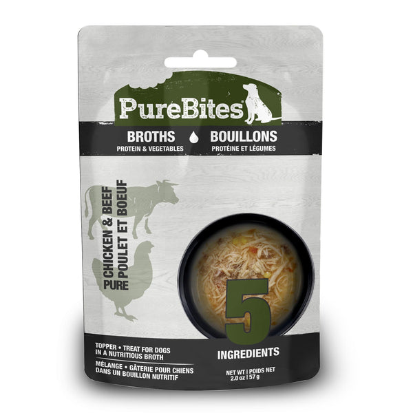 PureBites Chicken & Beef Broths for Dogs