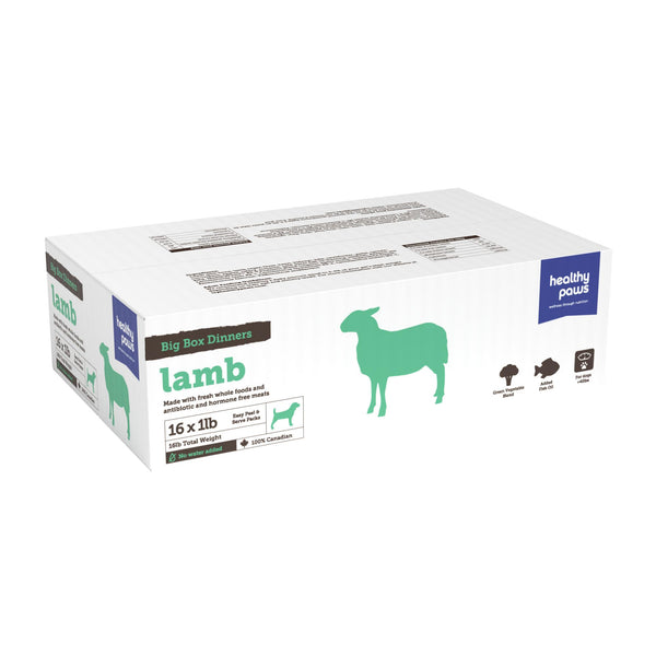 Healthy Paws Big Box Dinners Lamb & Veg Raw Frozen Dog Food