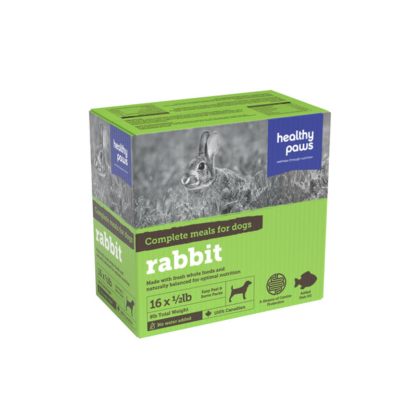 Healthy Paws Complete Dinner Rabbit Raw Frozen Dog Food