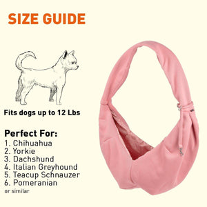 Dogline Sling Pet Carrier, Pink