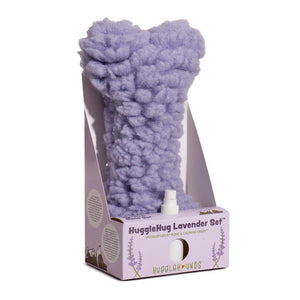 HuggleHounds Coffret HuggleHug os à la lavande & spray apaisant pour chiens
