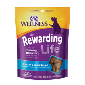 Wellness Grain-Free The Rewarding Life Chicken & Lamb Soft & Chewy Dog Treats, 6-oz