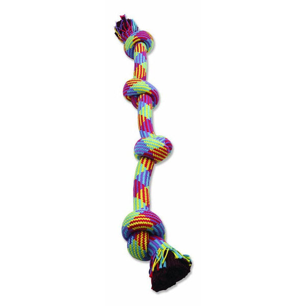 Mammoth Braidys 4 Knot Rope Dog Toy, Color Varies