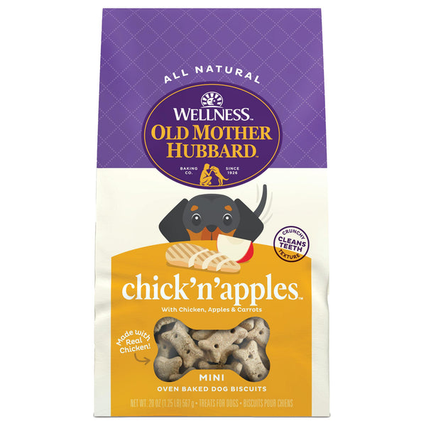 Old Mother Hubbard Friandises classiques Chick'N'Apples pour chiens, Mini