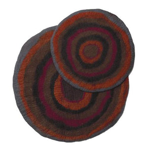 Dharma Dog Karma Cat Tapis pour animaux en laine Agate, rouge
