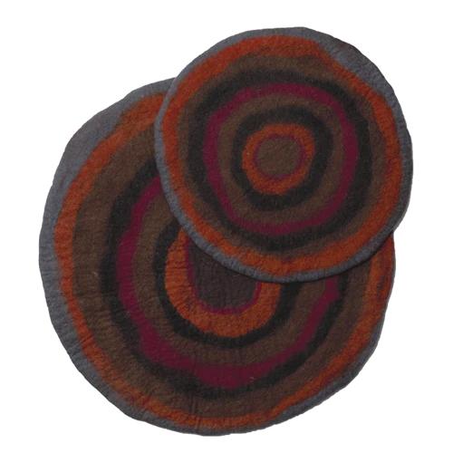 Dharma Dog Karma Cat Tapis pour animaux en laine Agate, rouge