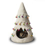 Dharma Dog Karma Cat Panier en laine Cave Sapin de Noël, Blanc