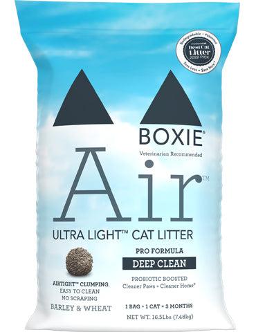 Boxiecat BoxiePro Air Litière premium légère pour chats, nettoyage en profondeur avec probiotiques, agglomérante