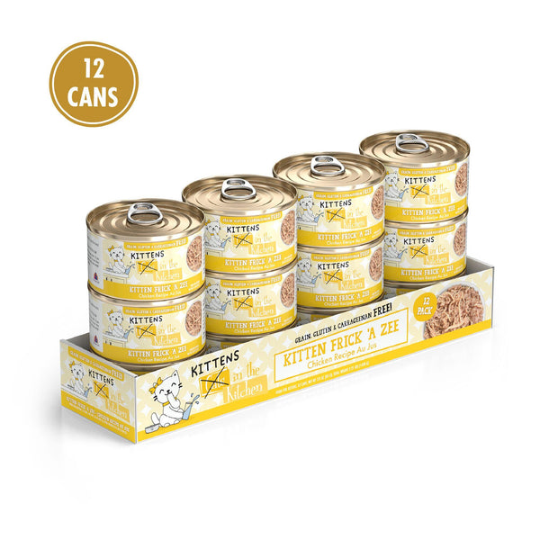 Cats in the Kitchen Kitten Kitten Frick 'A Zee Chicken Recipe Au Jus Wet Cat Food Can