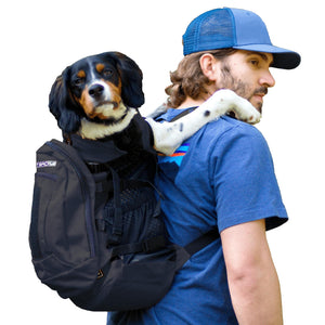 K9 Sport Sack PLUS 2 Backpack Dog Carrier, Jet Black