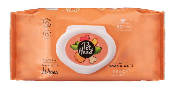 Pet Head Quick Fix Lingettes pour chiens et chats