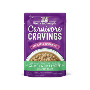 Stella & Chewy's Carnivore Cravings Sachet de nourriture humide en morceaux 'Morsels 'N' Gravy' Saumon & Thon pour chats