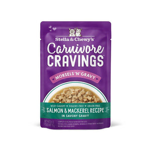 Stella & Chewy's Carnivore Cravings Sachet de nourriture humide en morceaux 'Morsels 'N' Gravy' Saumon & Maquereau pour chats