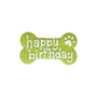 Bosco & Roxy's Friandises Bark Day Os Joyeux d’anniversaire pour chiens, vert
