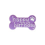 Bosco & Roxy's Bark Day Happy Birthday Bone Dog Treats, Violet