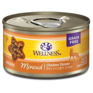 Wellness Complete Health Grain-Free Minced Chicken Dinner Wet Cat Food Cans