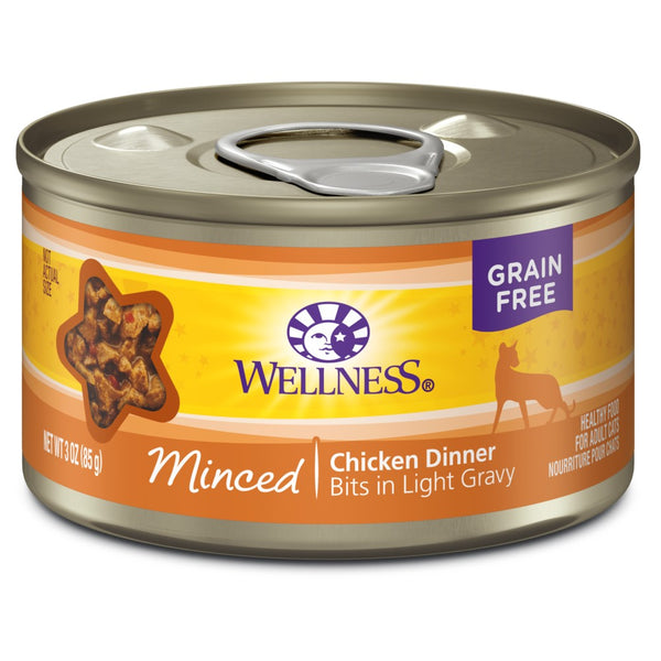 Wellness Complete Health Grain-Free Minced Chicken Dinner Wet Cat Food Cans