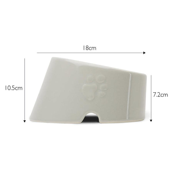 Scruffs Icon Gamelle pour chien au museau plat, gris clair