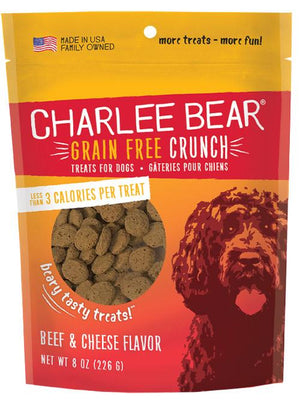 Charlee Bear Friandises Croquantes sans céréales Bœuf & Fromage pour chiens