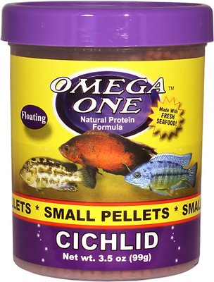 Omega One Small Cichlid Pellets Floating Fish Food