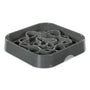 Messy Mutts Mangeoire interactive carrée pour chien, gris frais