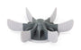 Messy Mutts Insert pour gamelle lente avec ventouses, gris frais
