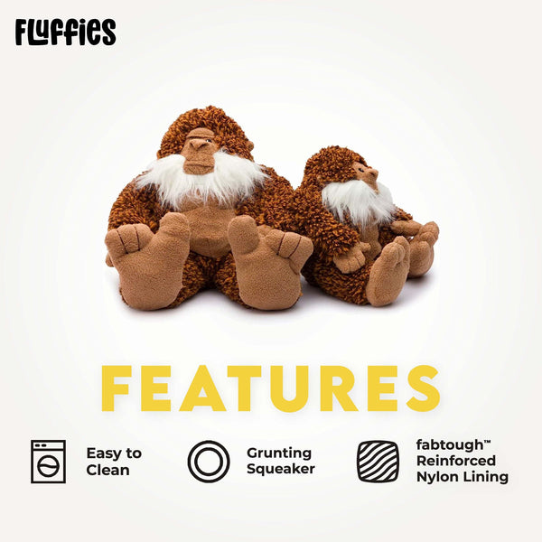 fabdog Fluffy Big Foot Dog Toy