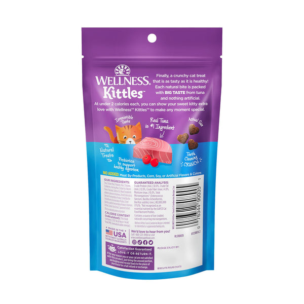 Wellness Kittles Tuna & Cranberries Grain-Free Cat Treats, 2-oz
