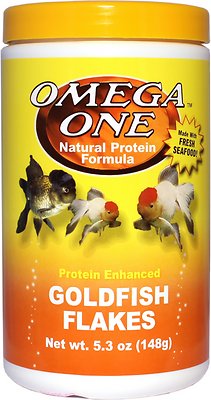 Omega One Protein Enhanced Goldfish Flakes Fish Food