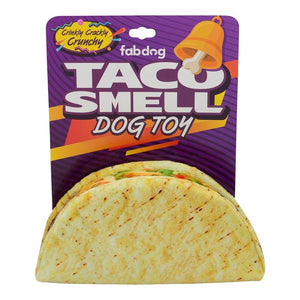 fabdog Taco Smell Taco Squeaky Dog Toy