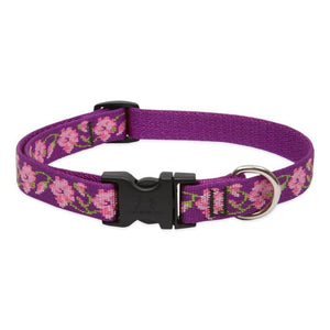 Lupine Pet Original Designs Adjustable Dog Collar, Rose Garden