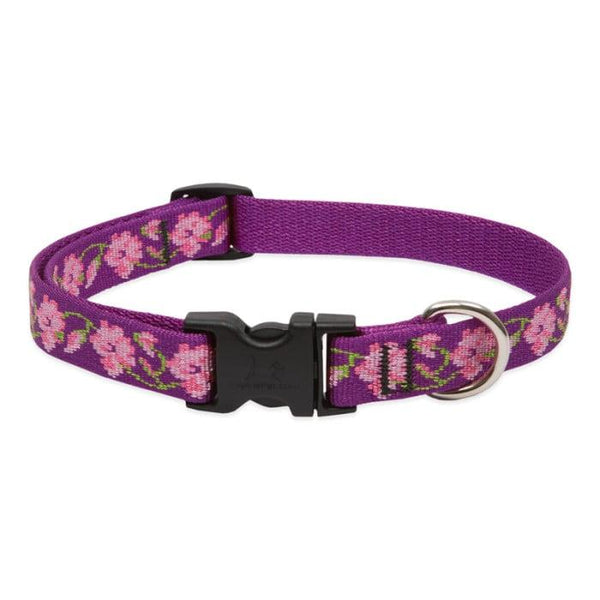 Lupine Pet Original Designs Adjustable Dog Collar, Rose Garden