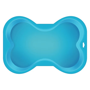 Puppy Cake Dog Bone Shaped Silicone Cake Pan, Blue