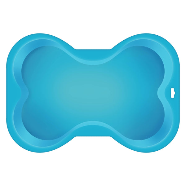 Puppy Cake Dog Bone Shaped Silicone Cake Pan, Blue