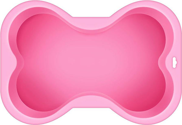 Puppy Cake Dog Bone Shaped Silicone Cake Pan, Pink